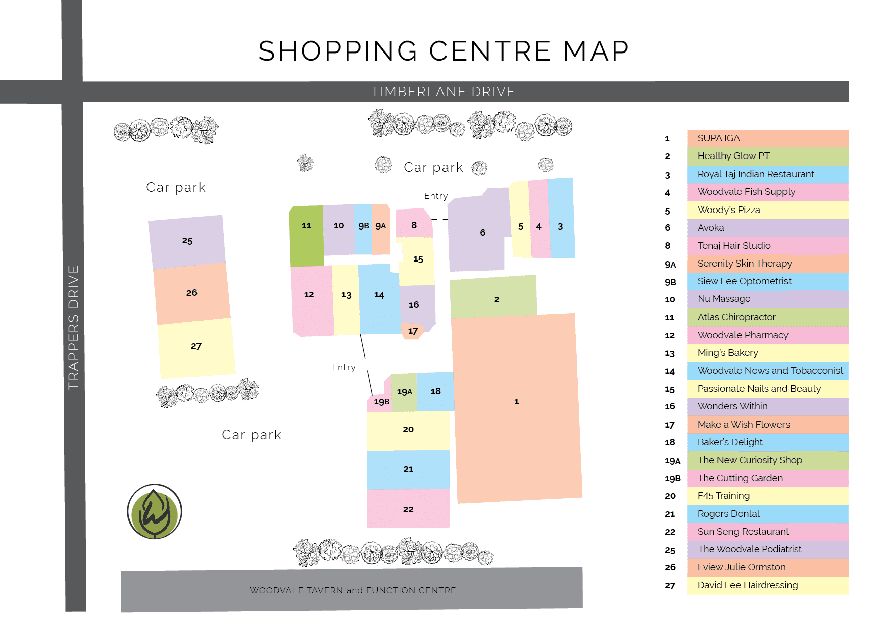 Map Woodvale Village Shopping Centre